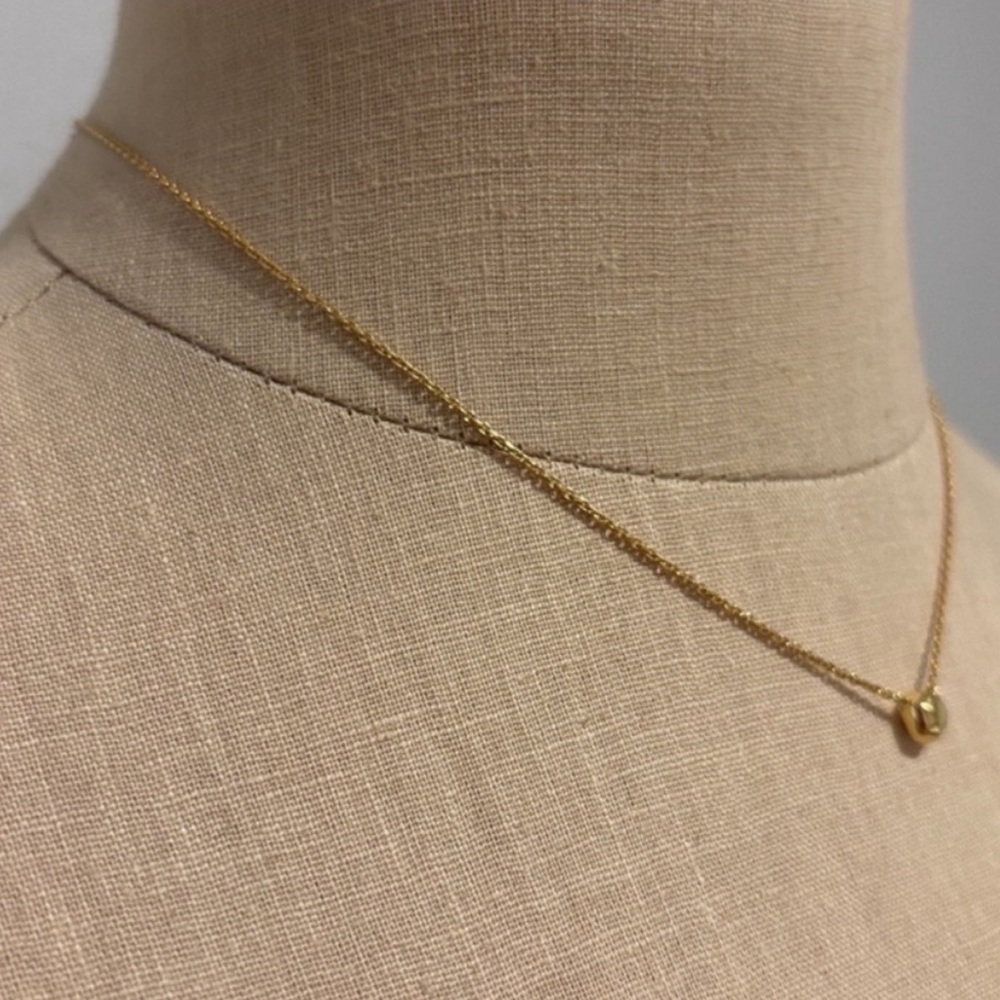 ✨SOLD✨ Kendra Scott Davie Necklace Rock Crystal 18K Gold Vermeil - Picture 9 of 11